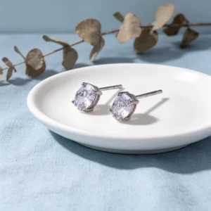 RENSINO Fashion Jewelry Earrings 925 Sterling Silver with Cubic Zirconia Fine Craftsmanship Trending Among Women