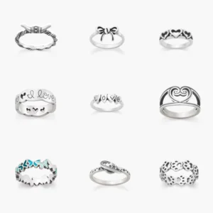 RENSINO Fashion Jewelry Rings 925 Sterling Silver for Women Rings Simple Non fading High Quality