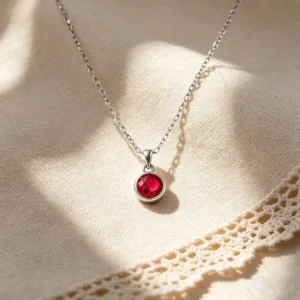 RENSINO Fashion Necklaces For Women 925 Silver With Cubic Zirconia Studded Pendant And Elegant Design