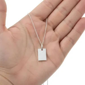 RENSINO Fashion Necklaces Inspired Silver Steel Jewelry Vintage Bar Long Bar Pendant Gold Plated Fashion Jewelry Necklaces Men’s Women’s