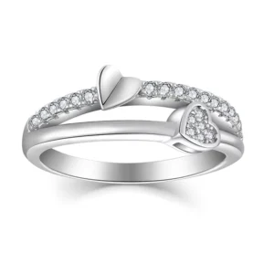 RENSINO Fashion Sterling Silver Jewelry Custom Silver Finger 925 Sterling Silver Ring for Women