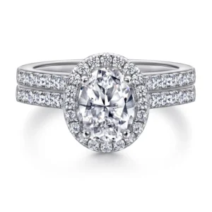 RENSINO Fashion Trendy Silver Rings Jewelry Women 18K Gold Plated Engagement Ring 925 Sterling Silver Women Wedding Rings