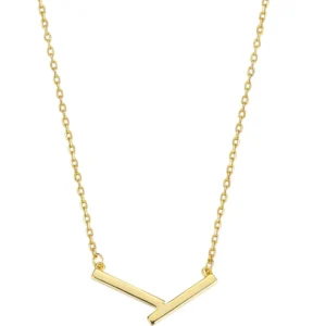 RENSINO Female Senior Design 925 Silver Geometric Necklace with Rhodium Plating Simple Link Chain for Girls