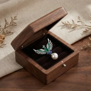 RENSINO Fine Craftsmanship Detailed Hand Inlay Brooch with Zircon for Evening Dresses Wedding Party