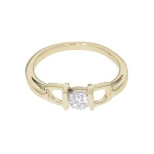 RENSINO Fine Jewelry 925 Sterling Silver Jewellery Cubic Zirconia 18K Gold Plated Double Stirrup Equestrian Ring Custom Horse Jewelry