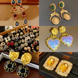 RENSINO Fine Jewelry Earrings Sets for Women Stainless Steel Moissanite Pearl Fashion Pearl 925 Silver Indian Jhumka Engagement Earrings