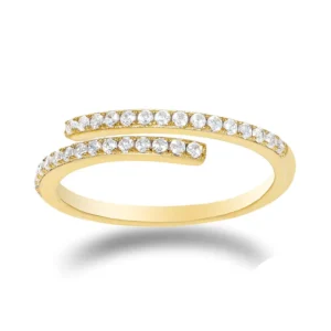 RENSINO Fine Jewelry Luxury Engagement Rings Classic 925 Sterling Silver Pave Diamond Tennis Ring For Wedding