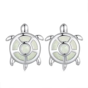 RENSINO Fine Silver Jewelry 925 Sterling Silver Stud Earring Animal Design Zircon and Pearl Cute S925 Earrings for Women Making Jewelry