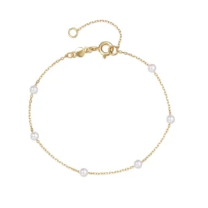 RENSINO Glowluxe Trendy Fine Jewelry Accessories 925 Sterling Silver Elegant Pearl Bracelets