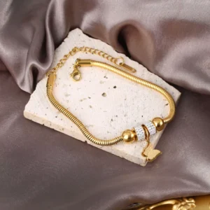 RENSINO Gold Plated Butterfly Rhinestone Bracelet for Women Luxury Niche Design Montres bracelets Fashion Jewelry Accessories