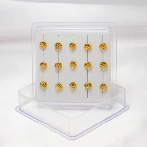 RENSINO Gold Plated Nugget Nose Ring