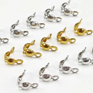 RENSINO Gold and Silver Double Hanging Beads 1 Pack 5g Handmade DIY Necklace Bracelet Production