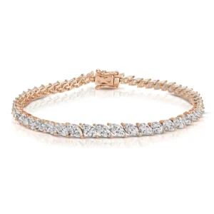 RENSINO Graduated Sideways Marquise Diamond Tennis Bracelet Sterling 925 Silver Charms For Bracelets Bulk Luxury Silver 925 Bracelet