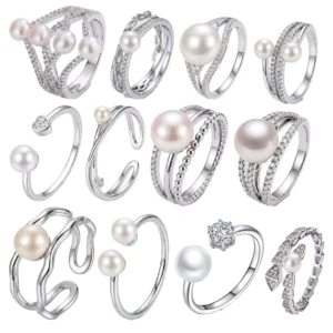 RENSINO High Quality 925 Sterling Silver Hypoallergenic Freshwater Pearl Ring Women’s Fine Jewelry Gift Factory