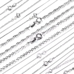 RENSINO High Quality 925 Sterling Silver Women’s Chains Necklace Most Popular American European Trendy Styles Silver Plated Fine Gifts