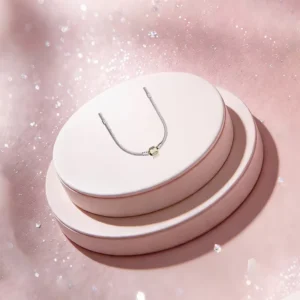 RENSINO High Quality Classic Charm Sweater Chain Necklace Silver Zircon Bezel Setting Gift for Women