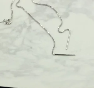 RENSINO High Quality Fashion 925 Sterling Silver Fashion Box Chain Earrings Thread Jewelry for Women for Jewelry Making
