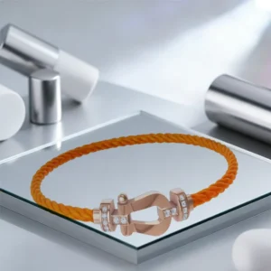 RENSINO High quality Handcrafted Silver Gold Plated Pearl Zircon Horse buckle Bracelet For Both Men Women’s Accessories