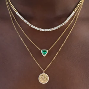 RENSINO Hip Hop Rock Chunky Long Line Cubic Zirconia S925 Sterling Silver Diamond Women Link Chain Cuban Tennis Necklace
