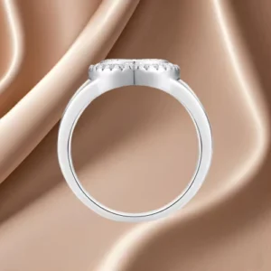 RENSINO Hip Hop Style Men’s Moissanite Ring 18K Alloy Exaggerated Trendy Men’s Ring