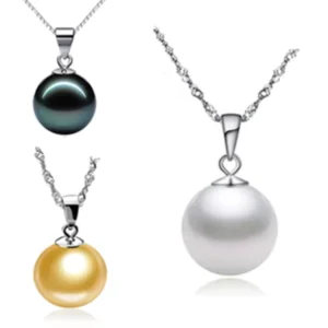 RENSINO Hot Selling Boutique Fashion Jewelry Nice Freshwater Pearl Jewelry 925 Sterling Silver Necklace for Women