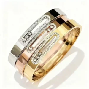 RENSINO Hot Selling Diamond Charm for Bracelet Rose Gold Stainless Steel Fashionable Gift Ideas for Men and Women