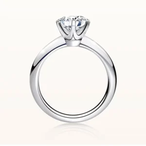 RENSINO IGI Certificate VS VVS 10K 14K 18K White Gold Platinum Custom Engagement Women Lab Grown Diamond Ring