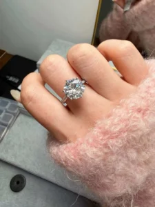 RENSINO IGI Certified Vvs Lab Grown Diamond Engagement Ring Custom 925 Silver Oval Lab Created Diamond Twisted Vine Ring Women Jewelry