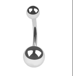RENSINO Implant Grade Titanium Stainless Steel Jewelry Belly Piercing Navel Ring