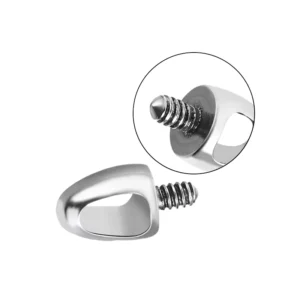 RENSINO Internally Threaded G23 Titanium Silver Daily Ewar Piercing Bullet Tongue Stud Lip Stud Accessories Body Piercing Jewelry