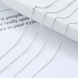 RENSINO Italy Figaro Hiphop Miani Cuban Link Rope Chain Necklace Pure Jewelry Sterling 925 Silver Necklace for Unisex