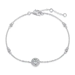RENSINO Jewelry 925 Sterling Silver Jewelry BraceletWomen 925 Sterling Silver Bracelets Zircon Jewelry Fashion Bracelet