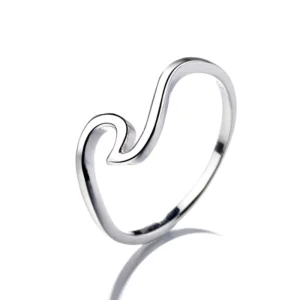 RENSINO Jewelry 925 Sterling Silver Simple Temperament Rings