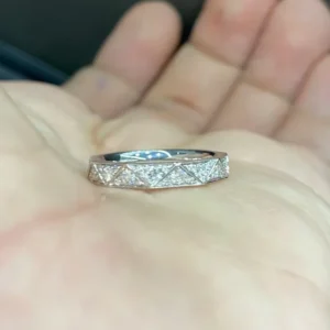 RENSINO Jewelry S925 Sterling Silver IGI Certification 18K Gold Plated Lab Grown Diamond Sterling Silver Jewelry 925 Rings for Women