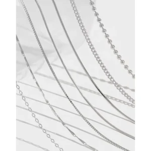 RENSINO Joyas Por Mayor Bijoux En Argent Brincos De Prata 925 Cadena Plata Corrente Joyeria Original Sterling Silver Necklace for Women