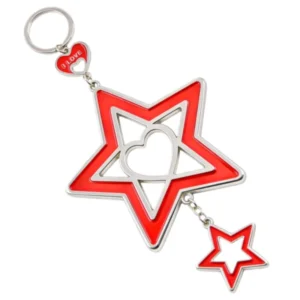 RENSINO Keyring Manufacture Supplier Souvenir Key Ring Personalized Soft Enamel Custom Logo Hard Enamel Polestar Keyring Metal Keychain
