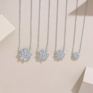 RENSINO Korean Style Ins Inspired Niche Design Sunflower Collarbone Chain Stackable 925 Sterling Silver Necklace