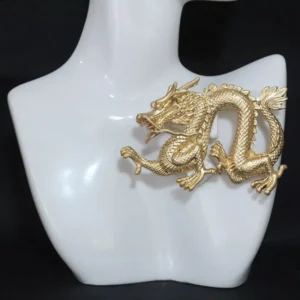 RENSINO Ladies Dragon Brooch Corsage Pin Banquet Party Suit Coat Dress Decoration Pin