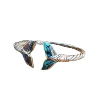 RENSINO Ladies Fashion Exquisite Mermaid Tail Bracelet Punk Hip Hop Rock Unique Personality Design Versatile Bracelet Jewelry Gift
