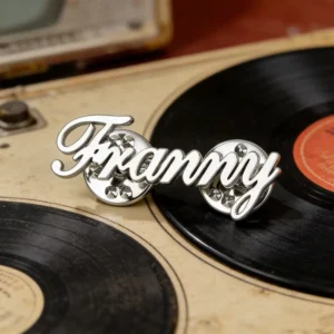 RENSINO Lapel Pin Custom DIY Accessories Metal Badge Fashion Word Brooch Design Stainless Steel Personalized Logo Name Enamel Pins