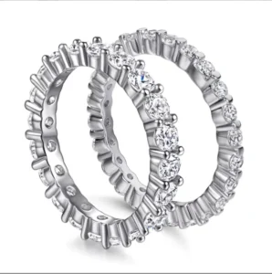 RENSINO Latest Design Couple Rings 925 Silver Jewelry Made in China