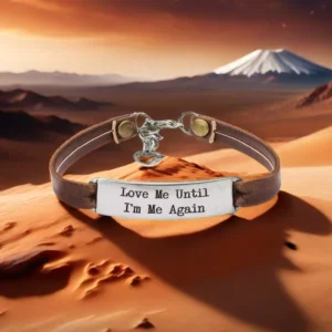 RENSINO Leather Rope Engraved English Word She Believed She Could so She Did Braided Bracelets Friendship Sister Inspirational Bracelet