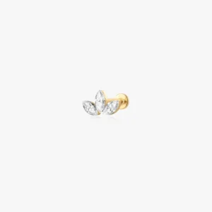 RENSINO Lotus 925 Sterling Silver Stud Earrings Gold Plated Pendants Fine Jewelry Luxury Earrings Women High Quality Earrings