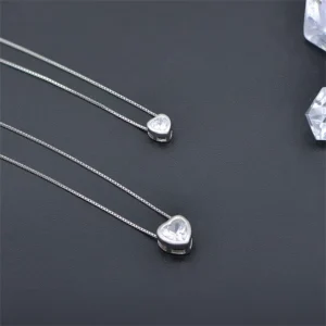 RENSINO Luxurious Custom Pendants Silver Chain Necklace for Woman Accessories