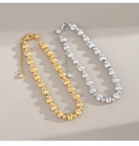 RENSINO Luxury Adjustable 18k Gold Plate S925 Sterling Silver Daily Jewelry 4.8mm Bead Bracelet for Women