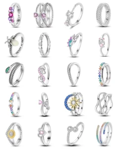 RENSINO Luxury Niche Design Gold 925 Silver Wedding Gift Ring Trend Cool Style Simple Elegant Summer High-End Fashion Personalized