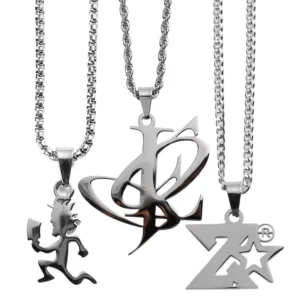 RENSINO Make Your Own Letter Metal logo Stainless Steel Material Cut Silver Necklace Jewelry Chain Pendant