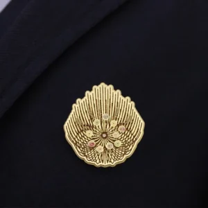 RENSINO Manufacture Plant Gold Plating Glitter Design Fashion Cute Pin Badge Custom Dandelion Enamel Flower Lapel Pins
