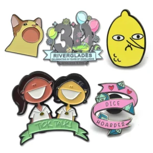 RENSINO Manufacturer Broches Pins Brooches Lapel Pin Design Fashion Laser Engraving Custom Badge Custom Enamel Pin