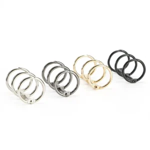 RENSINO Metal 3 Ring Binder Rings 20mm 30mm Loose Leaf Calendar Rings for DIY Notebooks & Planners (Silver/Gold Customizable)